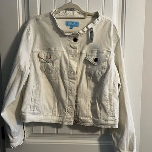 New Draper James ruffle neck jacket